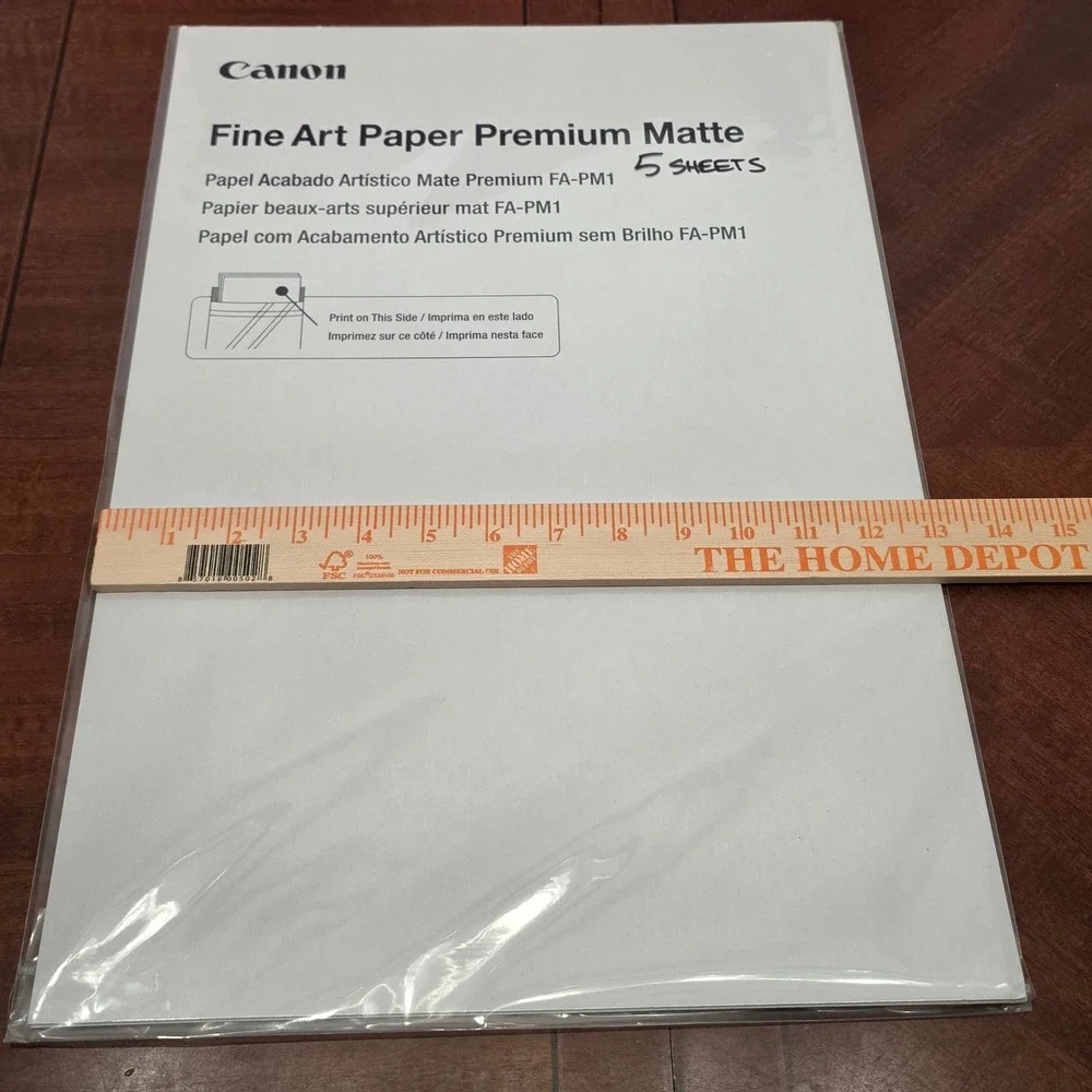 Canon Fine Art Paper Premium Matte 13x19 5 Sheets FA-PM1 Photo Inkjet Printing